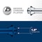 Everflow Utility/ Milwaukee P-Trap w/Drain Plug for Tubular Drain Applications, 20GA Chrome Pltd Brass 1-1/2" 12814 - alternate 2